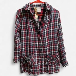 Red and Black Plaid Shirt